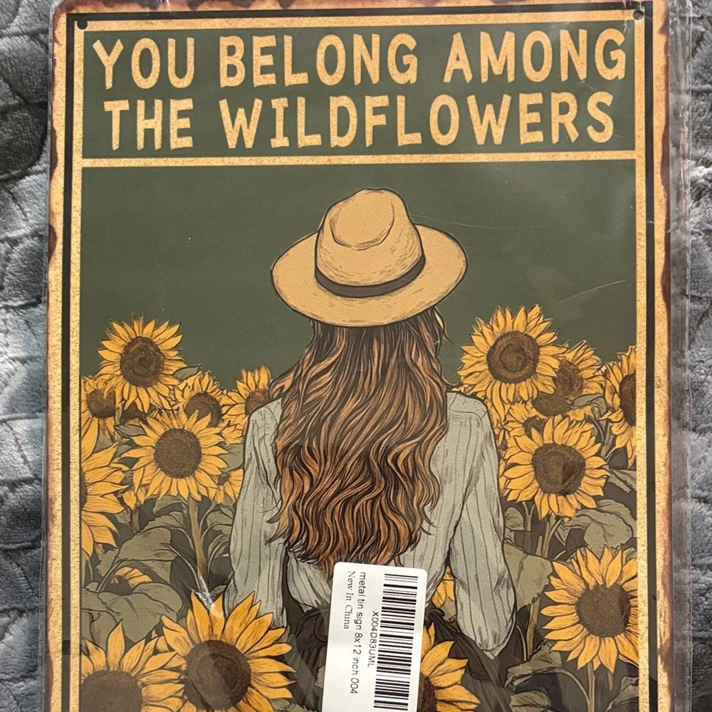 You Belong Among The Wildflowers Sunflower Wall Art - Picture 3 of 4